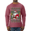 I Saw Santa Splitting The G, Ugly Christmas Sweater Unisex Mens Long Sleeve Shirt