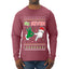 6 7 Christmas Hands, Ugly Christmas Sweater Unisex Mens Long Sleeve Shirt