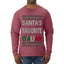 Santa's Favorite Italian, Funny Italian Christmas Sweater, Ugly Christmas Sweater Unisex Mens Long Sleeve Shirt