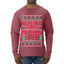 Pucker Up And Kiss My Jolly Ass, Ugly Christmas Sweater Unisex Mens Long Sleeve Shirt