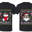 I Put The D In Holiday Sweater Girlfriend Boyfriend Gift His and Hers Matching Ugly Christmas Couple T-Shirt
