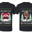Come Down My Chimney Hold My Package Sweater Girlfriend Boyfriend Gift His and Hers Matching Ugly Christmas Couple T-Shirt
