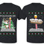 North Pole, Pole Dancer Sweater Girlfriend Boyfriend Gift His and Hers Matching Ugly Christmas Couple T-Shirt