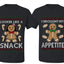 I Brought My Appetitie Lookin Like A Snack Sweater Girlfriend Boyfriend Gift His and Hers Matching Ugly Christmas Couple T-Shirt