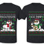 Frostitute Ice Pimp Snowmen Sweater Girlfriend Boyfriend Gift His and Hers Matching Ugly Christmas Couple T-Shirt