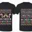 Spreading Christmas Cheer Sweater Girlfriend Boyfriend Gift His and Hers Matching Ugly Christmas Couple T-Shirt
