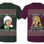 We're Gonna Have the Hap Hap Happiest Christmas, It's Christmas and We're All In Misery Couples Shirt Girlfriend Boyfriend Gift His and Hers Matching Ugly Christmas Couple T-Shirt