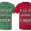 Full of Christmas Cheer Beer Husband Wife Couple Shirt Girlfriend Boyfriend Gift His and Hers Matching Ugly Christmas Couple T-Shirt