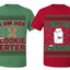Cookie Eater, Milk Drinker Funny Couples Shirt Girlfriend Boyfriend Gift His and Hers Matching Ugly Christmas Couple T-Shirt