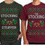 The Stocking, The Stocking Stuffer | Couples Cute Funny Girlfriend Boyfriend Gift His and Hers Matching Ugly Christmas Couple T-Shirt