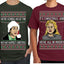 We're Gonna Have the Hap Hap Happiest Christmas, It's Christmas and We're All In Misery Couples Shirt Girlfriend Boyfriend Gift His and Hers Matching Ugly Christmas Couple T-Shirt