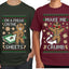 Freak On The Sheets Make Me Crumb Sweater Girlfriend Boyfriend Gift His and Hers Matching Ugly Christmas Couple T-Shirt