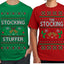 The Stocking, The Stocking Stuffer | Couples Cute Funny Girlfriend Boyfriend Gift His and Hers Matching Ugly Christmas Couple T-Shirt