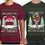 Come Down My Chimney Hold My Package Sweater Girlfriend Boyfriend Gift His and Hers Matching Ugly Christmas Couple T-Shirt