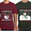 Snow Blower Snowman Sweater Girlfriend Boyfriend Gift His and Hers Matching Ugly Christmas Couple T-Shirt