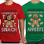 I Brought My Appetitie Lookin Like A Snack Sweater Girlfriend Boyfriend Gift His and Hers Matching Ugly Christmas Couple T-Shirt