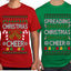 Spreading Christmas Cheer Sweater Girlfriend Boyfriend Gift His and Hers Matching Ugly Christmas Couple T-Shirt