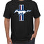 Ford Mustang Retro USA Vintage Logo Classic Bar Cars and Trucks Men's T-Shirt