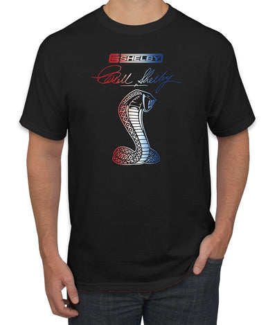 Ford Shelby Patriotic Signature Cobra Cars and Trucks Men's T-Shirt