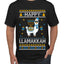 Happy Llamakkah, Ugly Christmas Sweater Unisex Men's T-Shirt