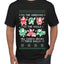 To The Windows To The Walls Till Santa Decks These Halls, Ugly Christmas Sweater Unisex Men's T-Shirt