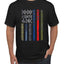 No One Fights Alone, Dispatcher EMS Corrections, Police Fire Military Unity T-Shirt American Flag Tee First Responders Men's T-Shirt