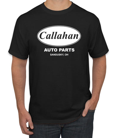 Callahan Auto Parts Sandusky Ohio Retro 90s Funny Tommy Boy Humor Men's T-Shirt