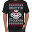 Frosty the Swoleman Funny Workout Lifting Snowman MovieUgly Christmas Sweater Men's T-Shirt