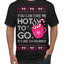 You Can Take Me Hot to Go, Hot Cocoa Viral Song Pop Music Ugly Christmas Sweater Men's T-Shirt