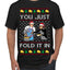 You Just Fold It In Funny Enchilada Moira David TV Sitcom Ugly Christmas Sweater Men's T-Shirt