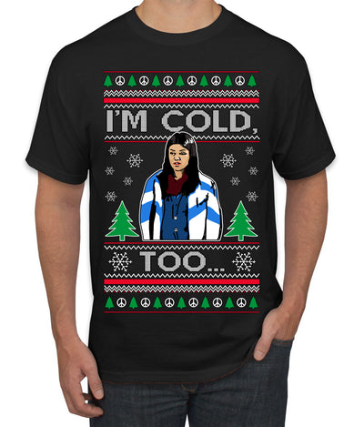 I'm Cold Too Funny Classic 70s Show Damn Jackie Ugly Christmas Sweater Men's T-Shirt