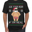 Ask Your Mom If I'm Real Funny, Funny Dirty Inappropriate Censored Santa Claus Ugly Christmas Sweater Men's T-Shirt
