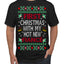 First Christmas With My Hot New Fiance Classic Newlywed Ugly Christmas Sweater Men's T-Shirt