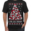 Is This Jolly Enough? Skeleton Skull Christmas Tree Ugly Christmas Sweater Men's T-Shirt