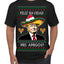 Feliz Navidad Mi Amigos Funny President Ugly Christmas Sweater Men's T-Shirt