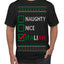Naughty Nice Italian Funny Italians Italy Colors Ugly Christmas Sweater Men's T-Shirt