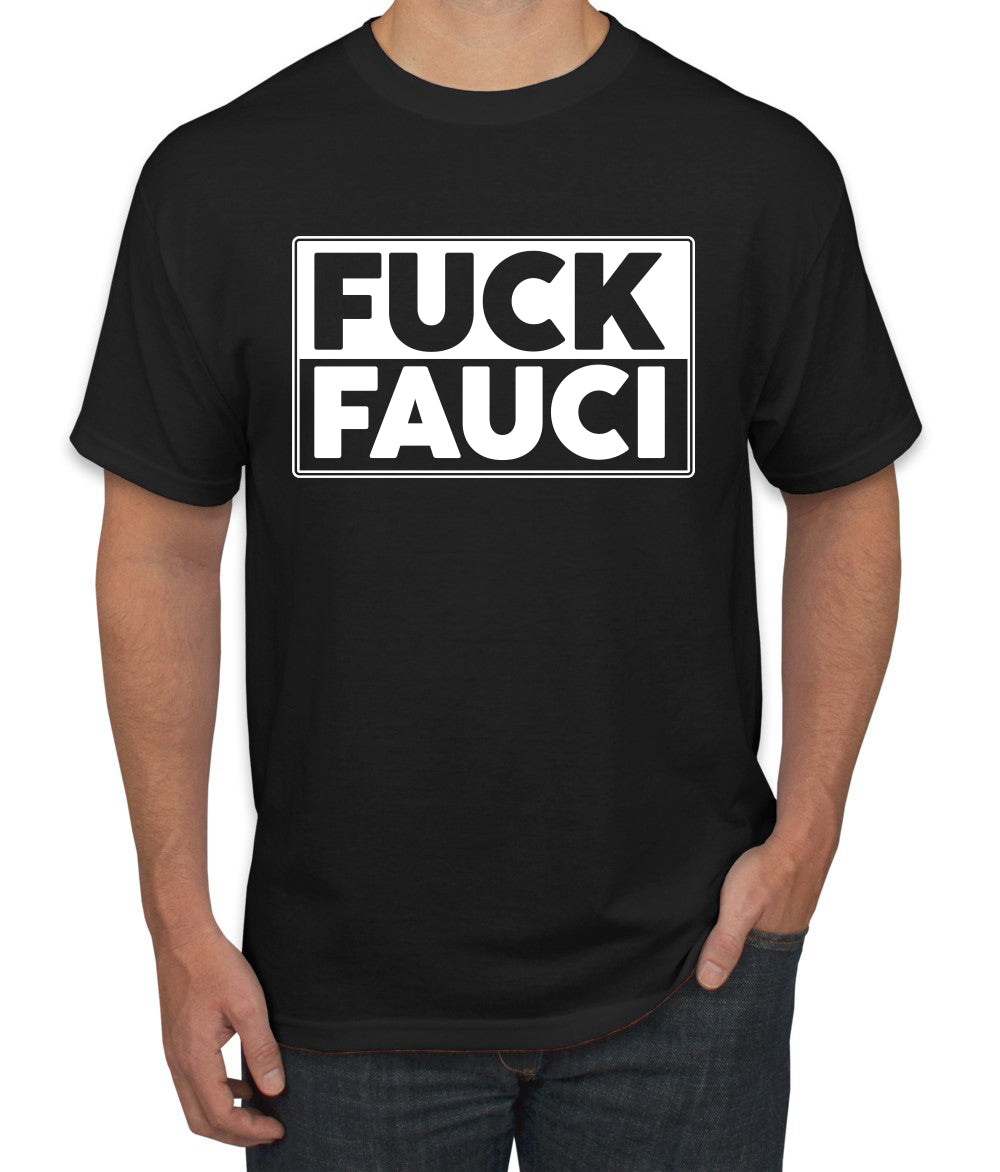 Fauci Funny Mens Tshirts Political Graphic T shirts for Men Political Men's T-Shirt