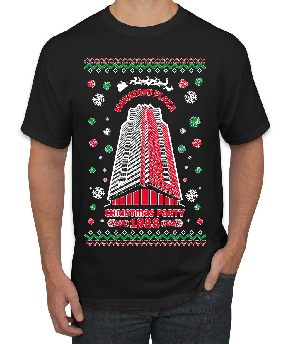 Nakatomi Plaza Christmas Party 1988 Ugly Christmas Men's T-Shirt
