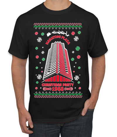 Nakatomi Plaza Christmas Party 1988 Ugly Christmas Men's T-Shirt