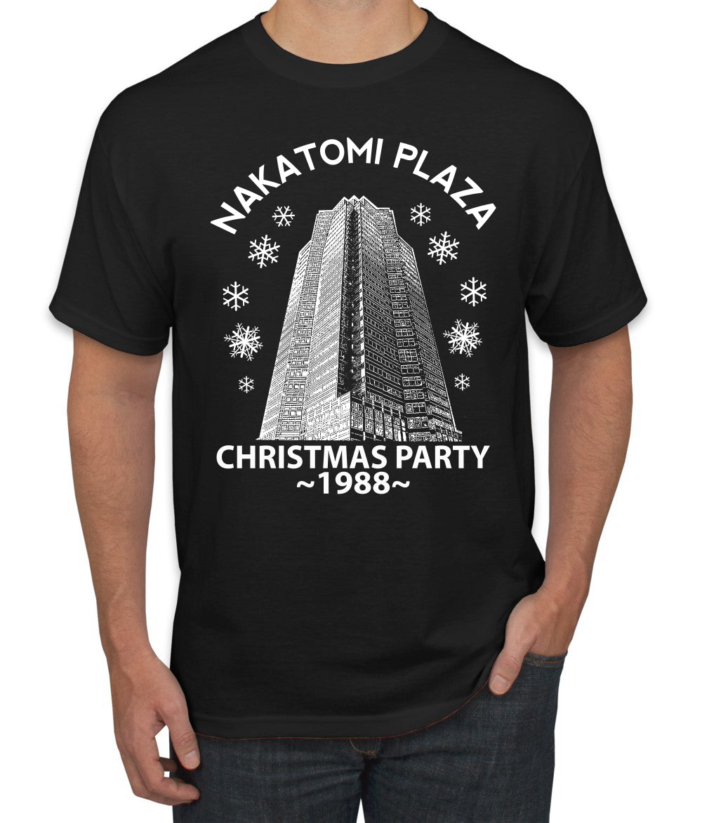 Nakatomi Plaza Christmas Party 1988 Classic McClane Die Hard Ugly Christmas Men's T-Shirt