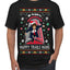 Nakatomi Plaza Happy Trails Hanz  Ugly Christmas Men's T-Shirt