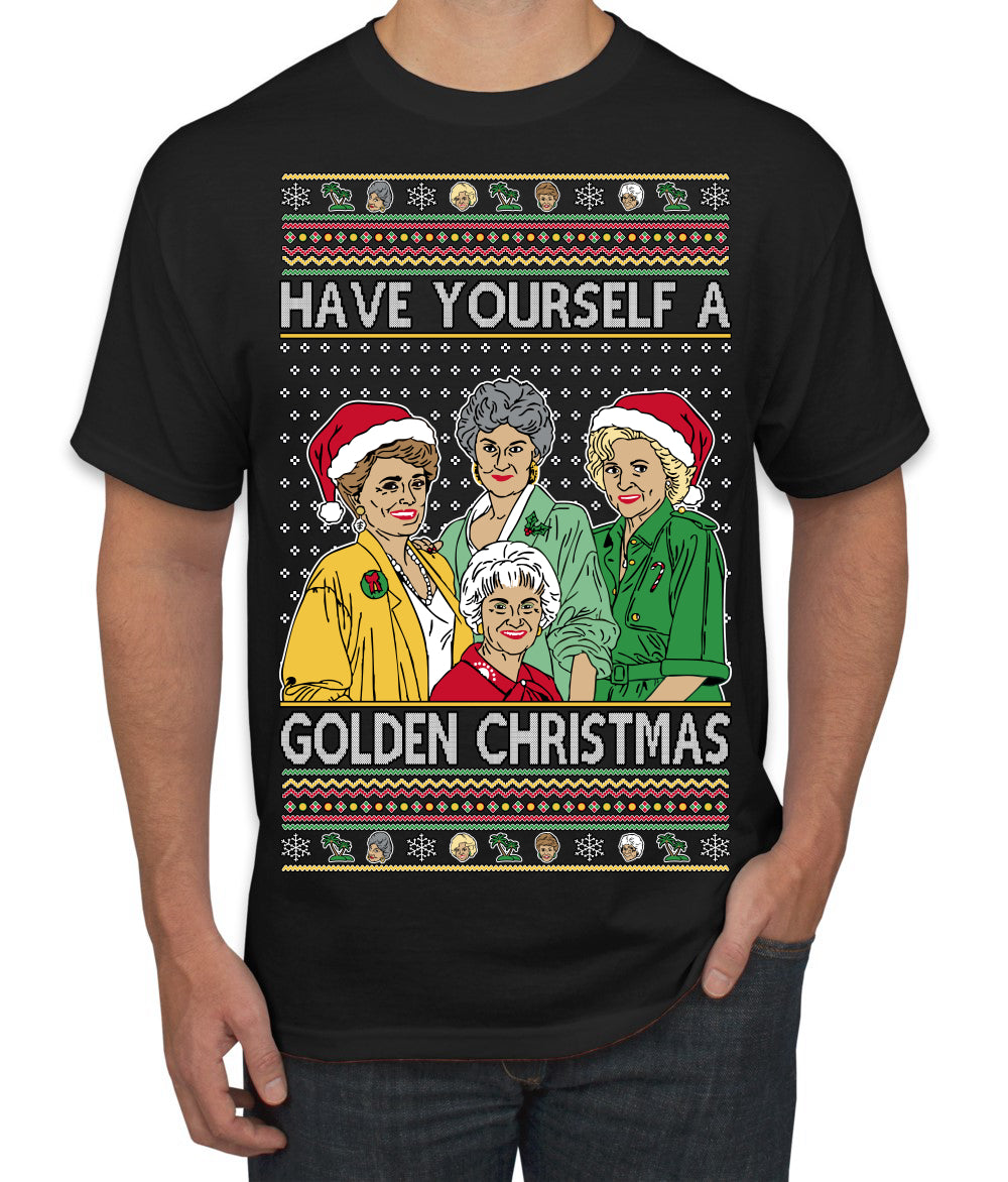 Have Yourself a Golden Christmas Classic TV Show Ugly Christmas Sweater Men's T-Shirt
