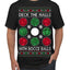 Deck the Halls with Bocce Balls, Funny Classic Italy Italian Sports Ugly Christmas Sweater Men's T-Shirt