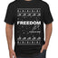Freedom, Charlie Kirk Political Activist, Right Wing, Ugly Christmas Sweater Men's T-Shirt