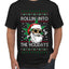 Rollin' Into The Holidays Christmas Sweater, Ugly Christmas Sweater Men's T-Shirt