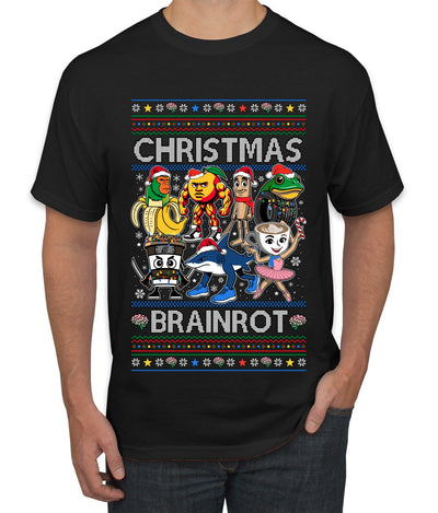Christmas Brainrot, Ugly Christmas Sweater Men's T-Shirt