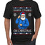 Santa Stands On Christmas, Ugly Christmas Sweater Men's T-Shirt