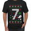 Christmas 7 Meme, Ugly Christmas Sweater Unisex Men's T-Shirt
