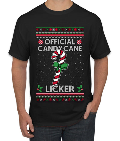 Official Candy Cane Licker, Ugly Christmas Sweater Unisex Unisex Men's T-Shirt