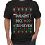 Naughty Nice 6 7 Checklist, Ugly Christmas Sweater Unisex Men's T-Shirt